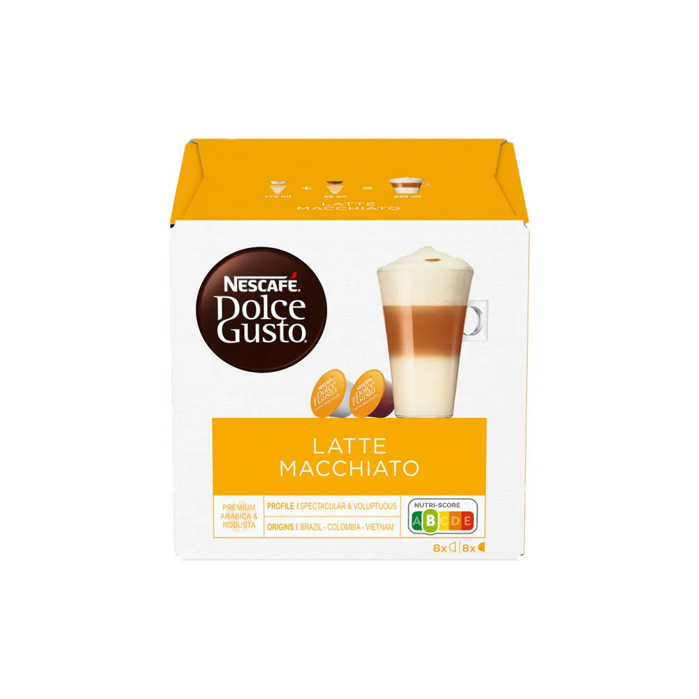 NESCAFÉ Dolce Gusto Latte Macchiato Kaffeekapseln, 8 + 8 Kapseln