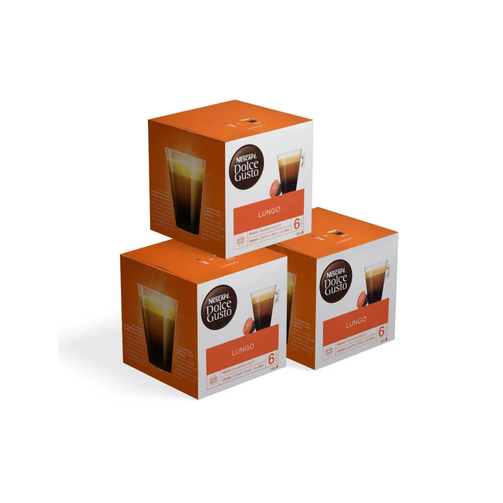 NESCAFÉ Dolce Gusto Lungo Kaffeekapseln, 3 × 16 Kapseln