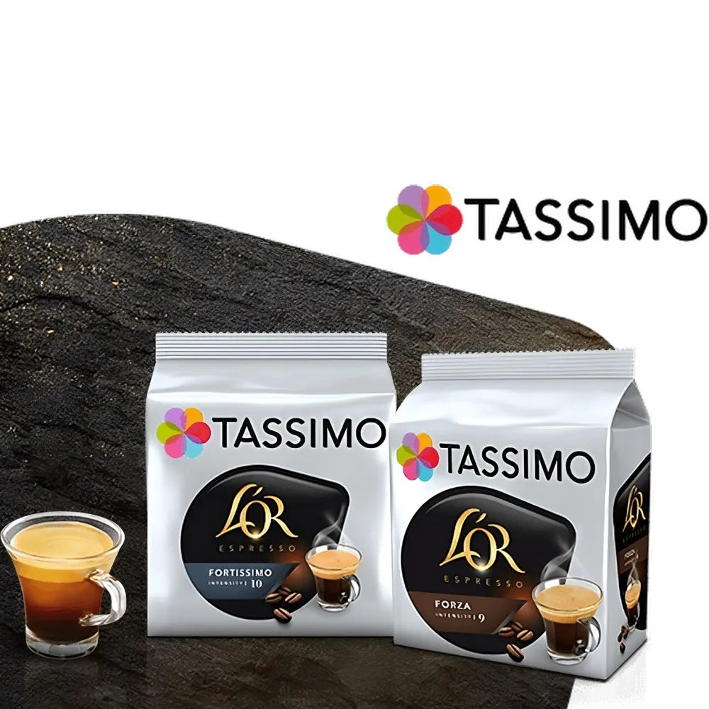 Kaffeekapseln Tassimo L’OR Espresso Delizioso (kompatibel mit Bosch Tassimo Kapselmaschinen), 16 Stk.