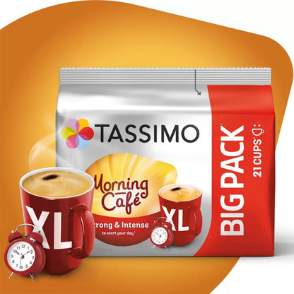 Kaffeekapseln Tassimo Morning Cafe XL (kompatibel mit Bosch Tassimo Kapsel-Maschinen), 21 Stk.