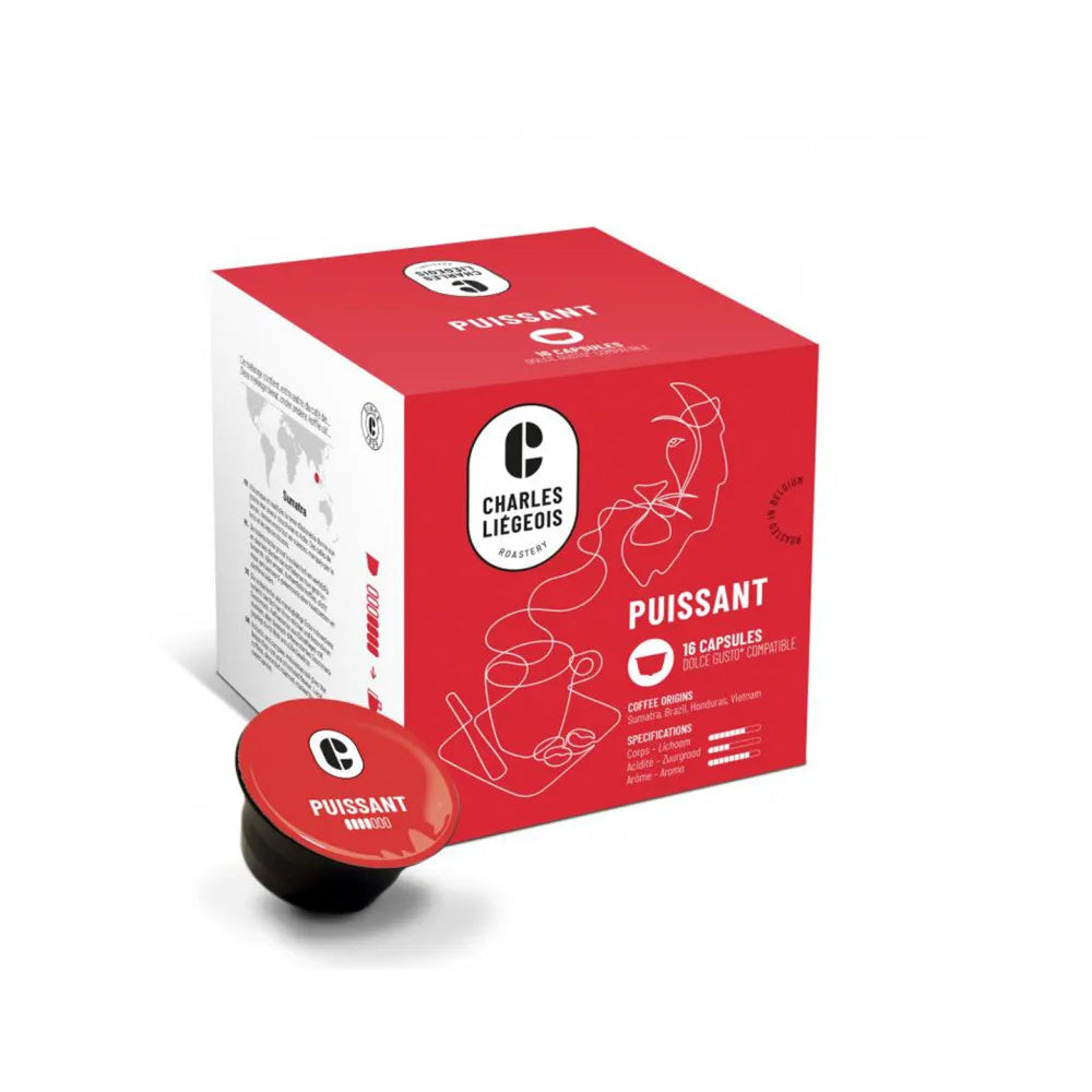 Kaffeekapseln geeignet für NESCAFÉ® Dolce Gusto® Charles Liégeois Puissant, 16 Stk.
