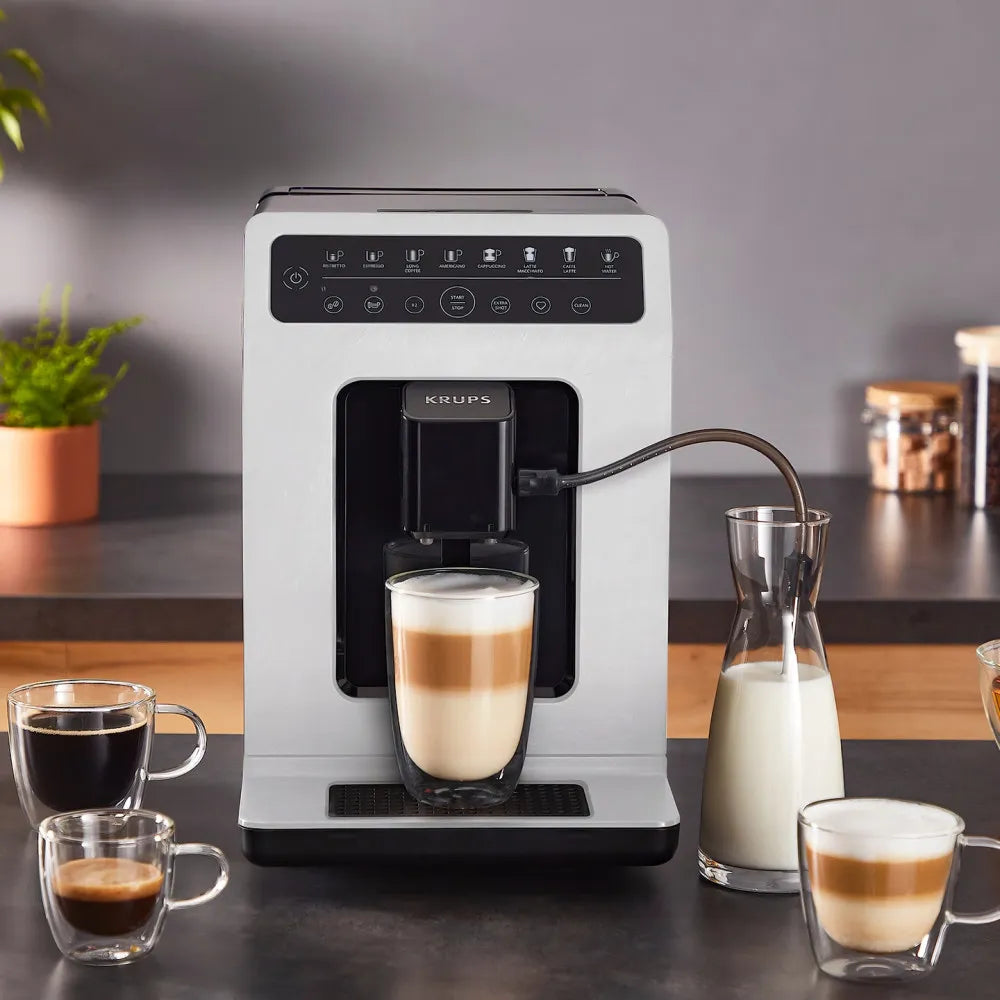 Krups Evidence EcoDesign EA897A10 Kaffeevollautomat – Elfenbein