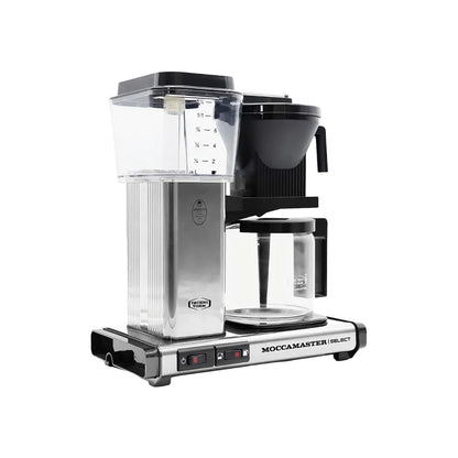 Moccamaster KBG Select Filterkaffeemaschine mit Glaskanne – Silber