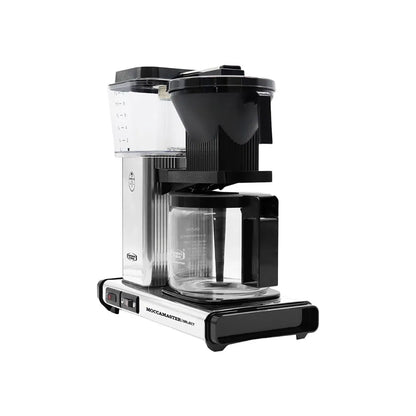 Moccamaster KBG Select Filterkaffeemaschine mit Glaskanne – Silber