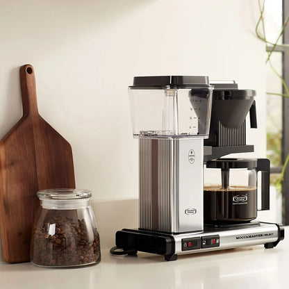 Moccamaster KBG Select Filterkaffeemaschine mit Glaskanne – Silber