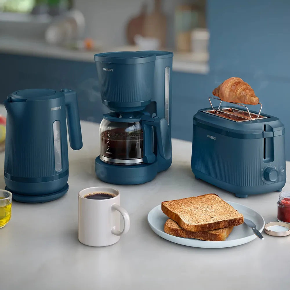Philips Serie 3000 HD7411/70 Filterkaffeemaschine mit Glaskanne – Blau