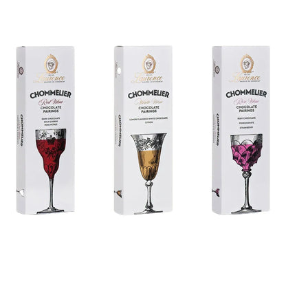 Rubinfarbene Schokolade mit Granatäpfeln und Erdbeerflocken Laurence Chommelier Rose Wine, 100 g