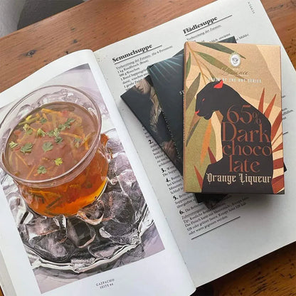 Schwarze Schokolade mit Orangenlikör Laurence, 80 g