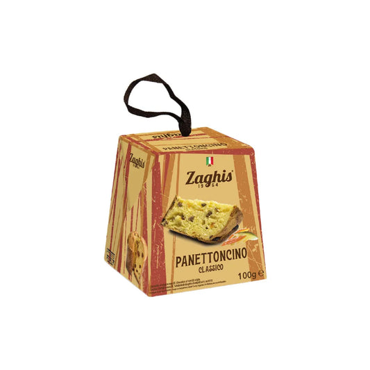 Traditioneller Panettone Zaghis Panettoncino Classico, 100 g