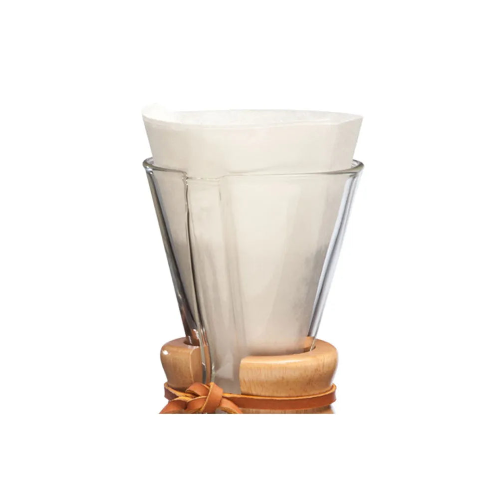 Ungefaltete Papierfilter für Chemex Half Moon, 100 Stk. (für 3–Tassen Chemex)