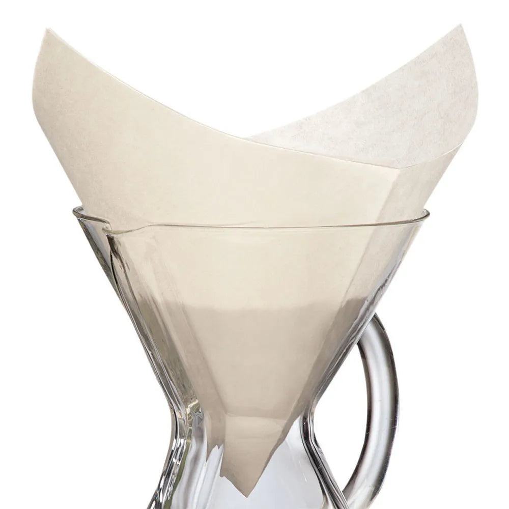 Vorgefaltete Papierfilter Chemex Squares, 100 Stk.