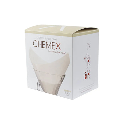 Vorgefaltete Papierfilter Chemex Squares, 100 Stk.