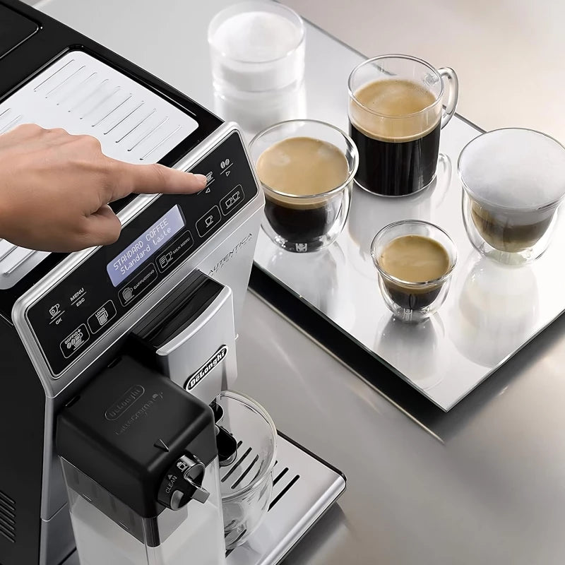 DeLonghi Autentica ETAM 29.660.SB Kaffeevollautomat – Schwarz, Silber