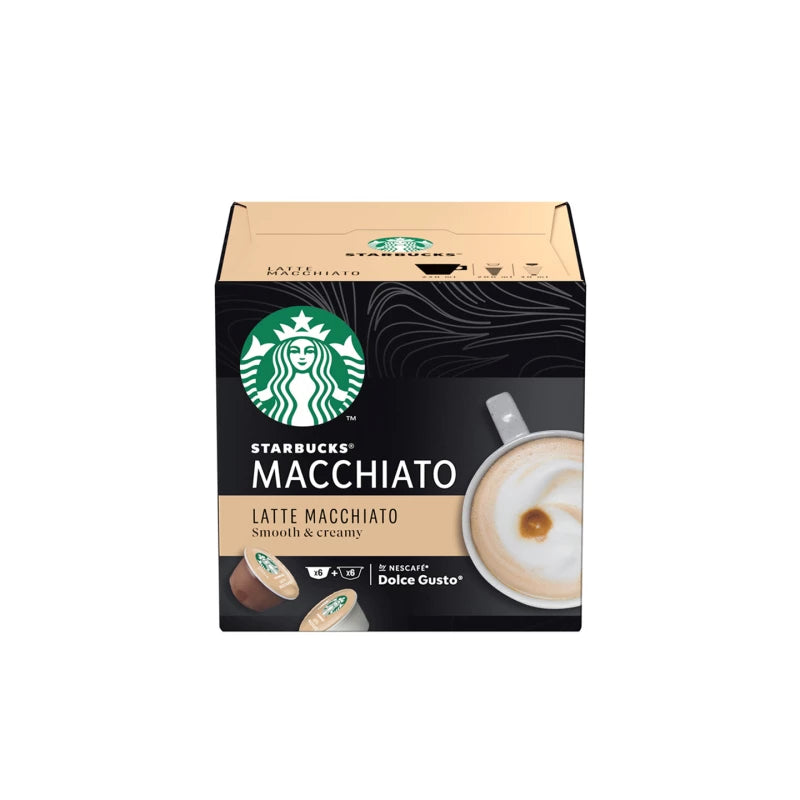 Kaffeekapseln geeignet für NESCAFÉ® Dolce Gusto® Starbucks Latte Macchiato, 6 + 6 Stk.